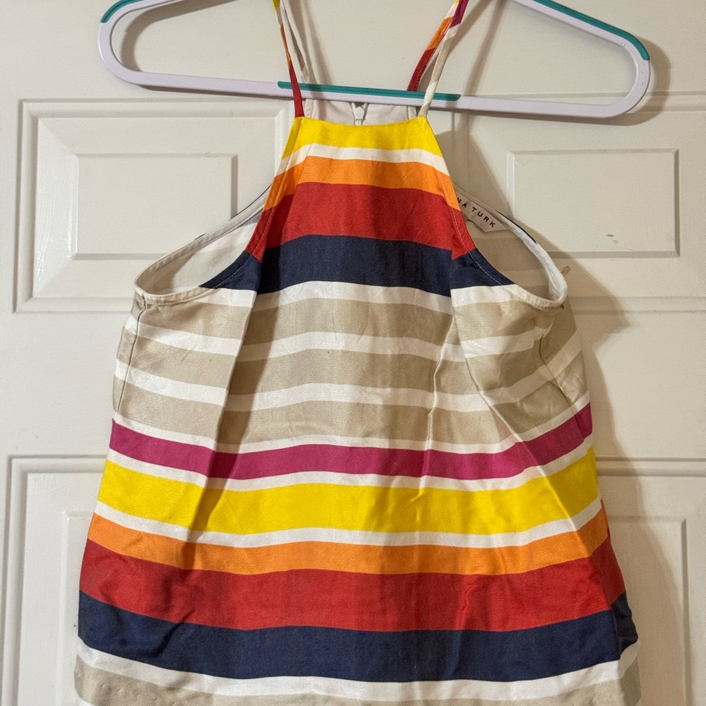 Women Striped Halter Top- Multicolor